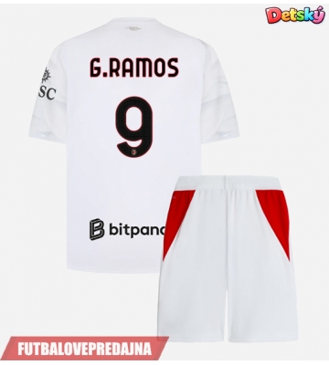 Lacne Dětský Futbalové dres AC Milan Goncalo Ramos #9 2026-27 Krátky Rukáv - Preč (+ trenírky)